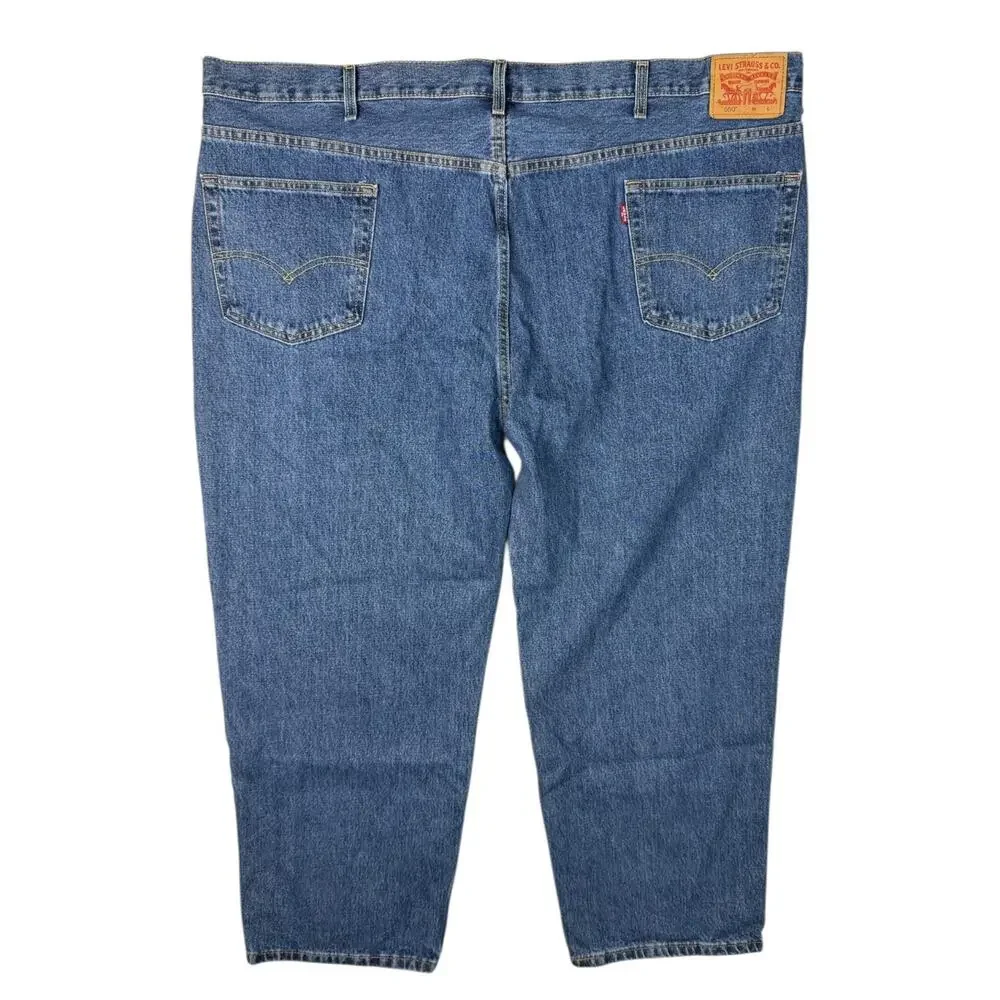Levis 550 Relaxed Fit Straight Leg Jeans Non Stretch Denim Big & Tall Mens 52x29
